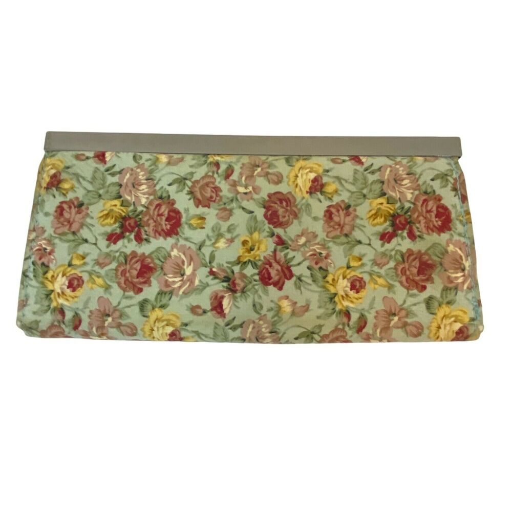Anna Sui Wallet Women's Multicolor Floral Inner Pockets Country Chic 4" X 7.5"